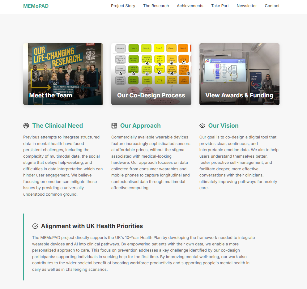Luigi's MEMoPAD project site